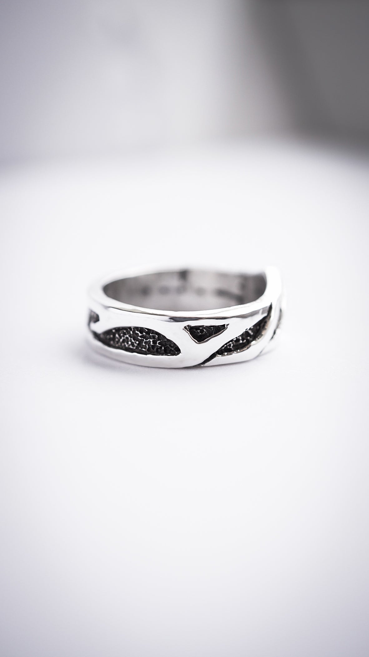 Unique Mens silver wedding bands OLAF | Celtic Wedding Ring BY MOONIQUE