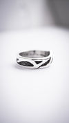 Unique Mens silver wedding bands OLAF | Celtic Wedding Ring BY MOONIQUE