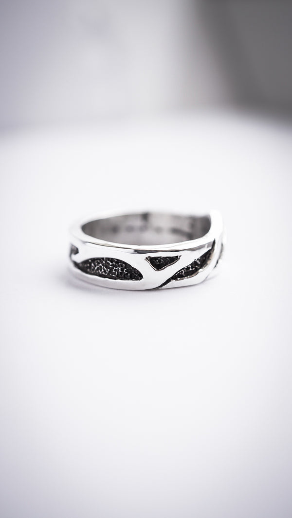 Unique Mens silver wedding bands OLAF | Celtic Wedding Ring BY MOONIQUE