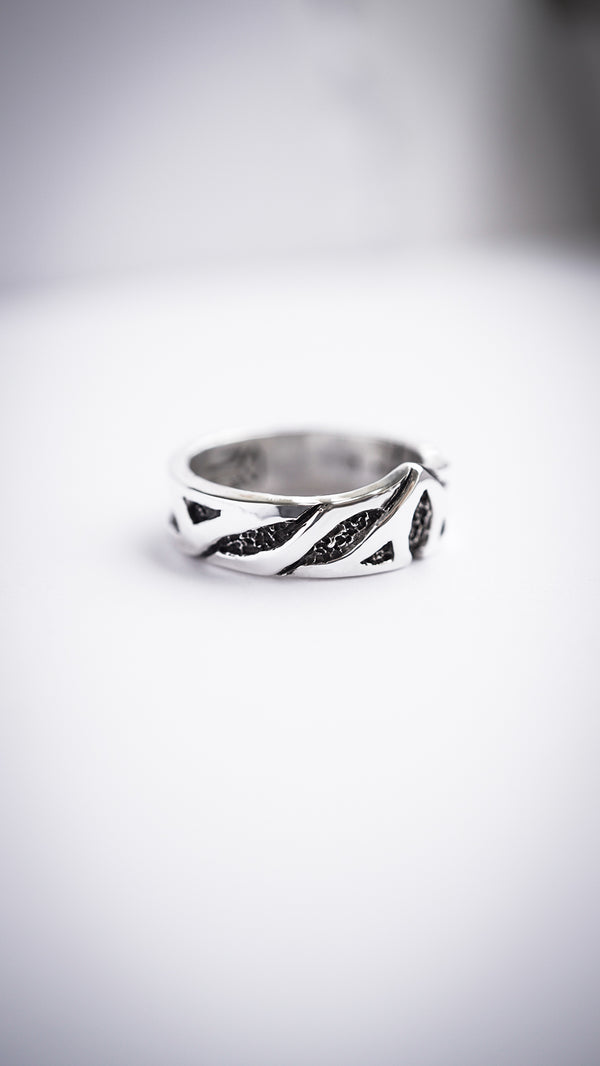 Unique Mens silver wedding bands OLAF | Celtic Wedding Ring BY MOONIQUE