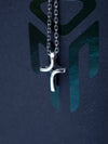 Mens cross necklace silver, Cross necklace women, Cross pendant "CROSS" READY to ship