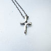 Mens cross necklace silver, Cross necklace women, Cross pendant "CROSS" READY to ship