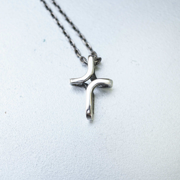 Mens cross necklace silver, Cross necklace women, Cross pendant "CROSS" READY to ship