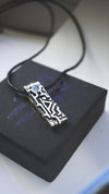 thurisaz rune pendant, silver pendant, moonstone pendant , rune jewelry, talisman , moonique , cyberpunk jewelry