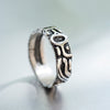 mens oxidized silver ring mens band ring mens silver ring handmade jewelry