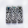 Silver Rune Opal pendant BERKANO Amulet Talisman necklace