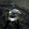 Mens Opal ring from the sterling silver by Moonique