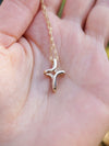 14k yellow gold necklace cross