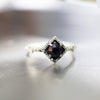 Black stone ring Black Onyx Ring Onyx engagement ring Black ring Onyx ring women Delicate rings Unique ring BLACKSTAR