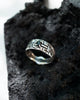 Mens silver Black stone ring mens engagement ring Black Onyx ring Mens gemstone ring 