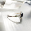 Black stone ring Black Onyx Ring Onyx engagement ring Black ring Onyx ring women Delicate rings Unique ring BLACKSTAR