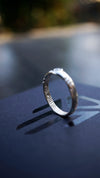 14k mens gold ring, Mens engagement ring Moonstone ring Mens wedding band Alternative engagement ring for men Unique mens ring "LUKE"