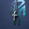 INFINITY | mens silver cross necklace