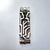 Silver Rune Opal pendant FEHU Amulet Talisman necklace