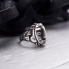 Mens silver ring Aztec Labradorite ring Mens signet ring Unique Mens Ring Mens gemstone ring AZTEC