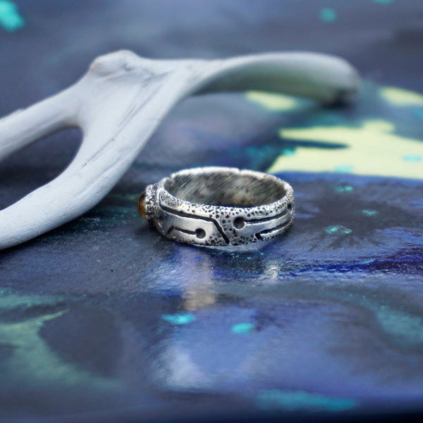 Citrine ring, Mens silver ring, Unique mens ring, Mens pinky ring, Mens gemstone rings, Citrine silver ring, Natural Citrine ring GLOW