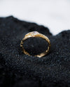 Mens gold wedding band, Mens engagement ring, engagements bands, 18k rose gold ring, Wedding ring, Mens Moonstone ring, Cyberpunk ring