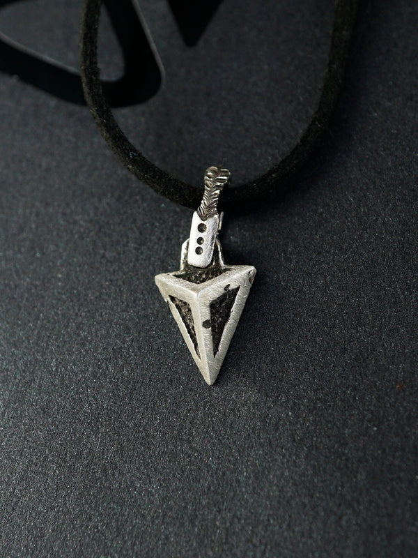 Mens necklace, Mens Silver pendant, Small silver pendant, Ready to ship Valentines day gift, Mens silver necklace, Unique necklace "SPEAR"