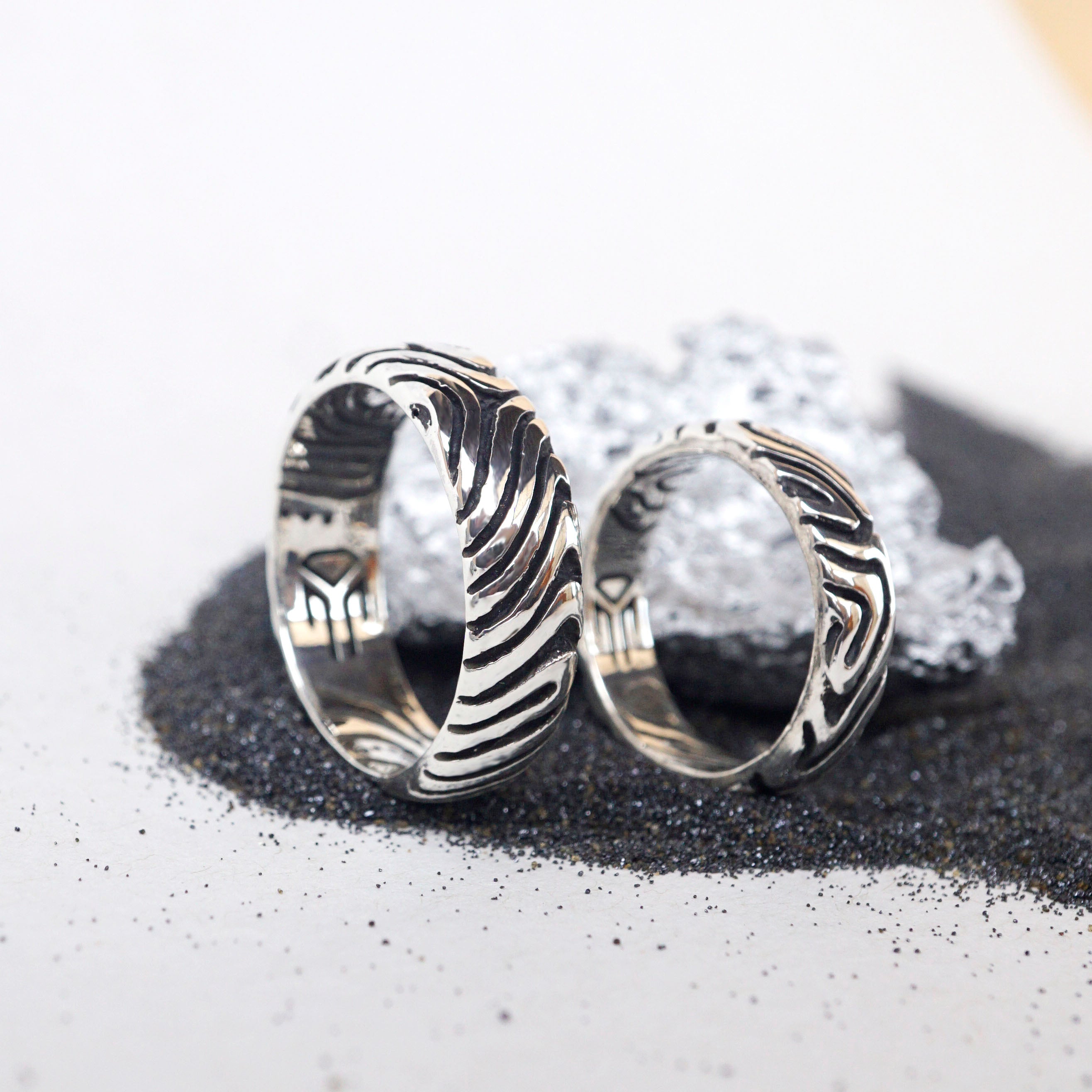 Wedding bands His and hers rings, Promise rings for couples, Couple rings, His and Her promise rings,Wedding band set, Couples ring set