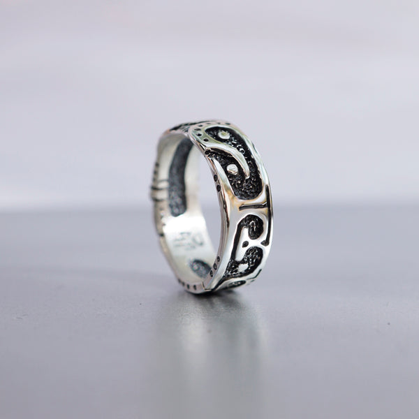mens oxidized silver ring mens band ring mens silver ring handmade jewelry