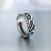 mens oxidized silver ring mens band ring mens silver ring handmade jewelry