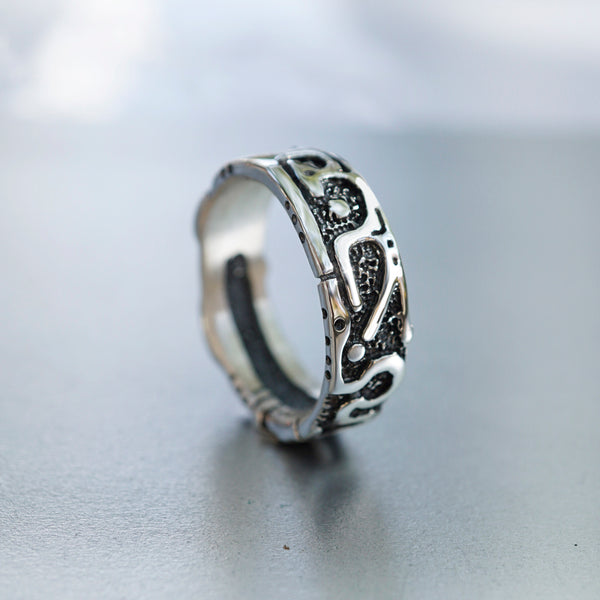 mens oxidized silver ring mens band ring mens silver ring handmade jewelry