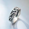 mens oxidized silver ring mens band ring mens silver ring handmade jewelry