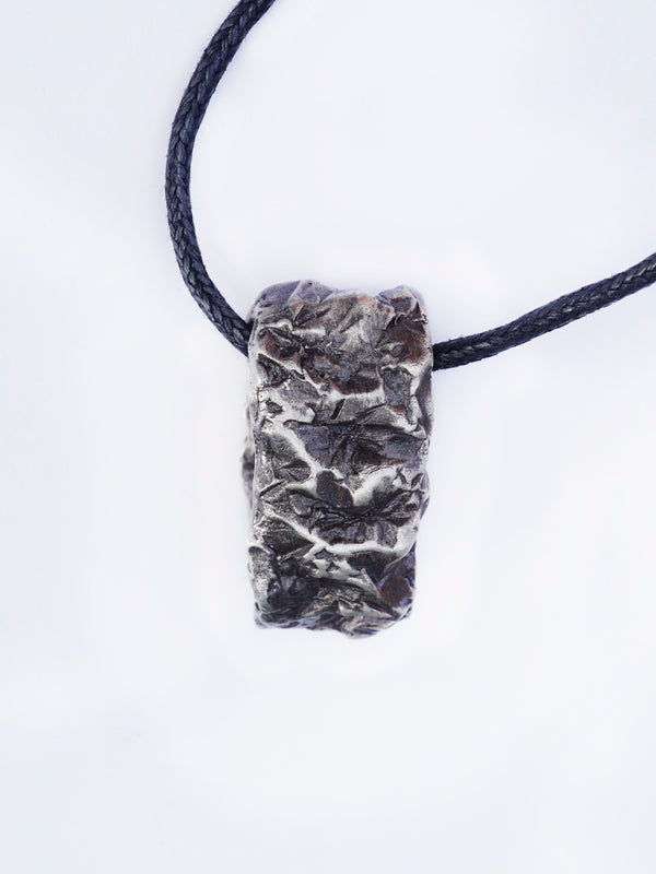 sterling silver edgy pendant