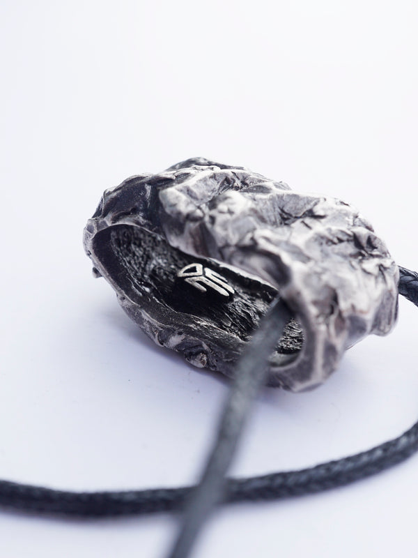 Mens statement sterling silver pendant by moonique