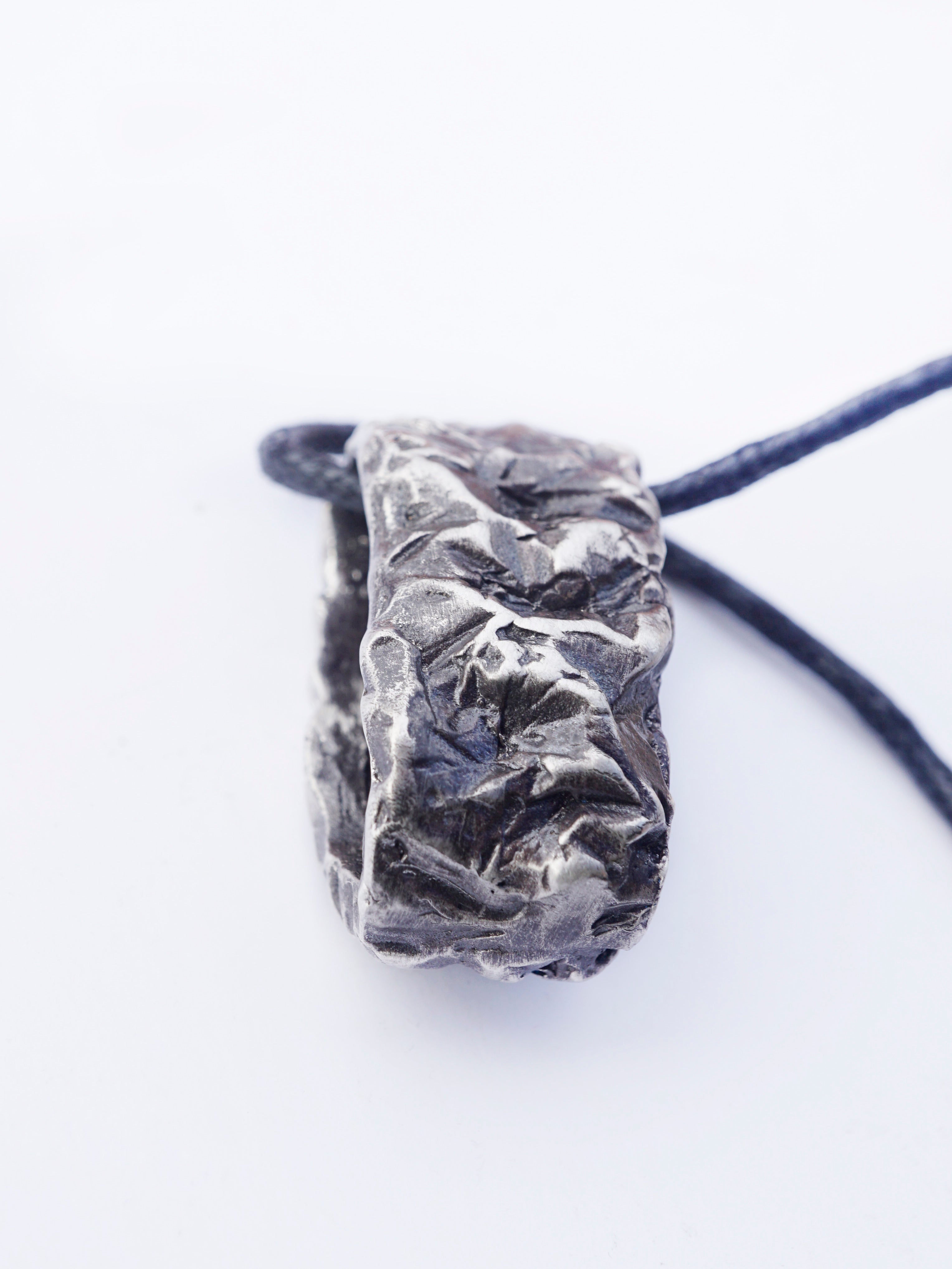 rock sterling silver pendant