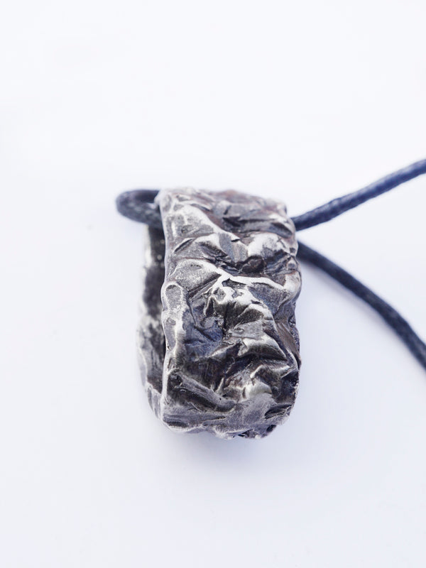 rock sterling silver pendant