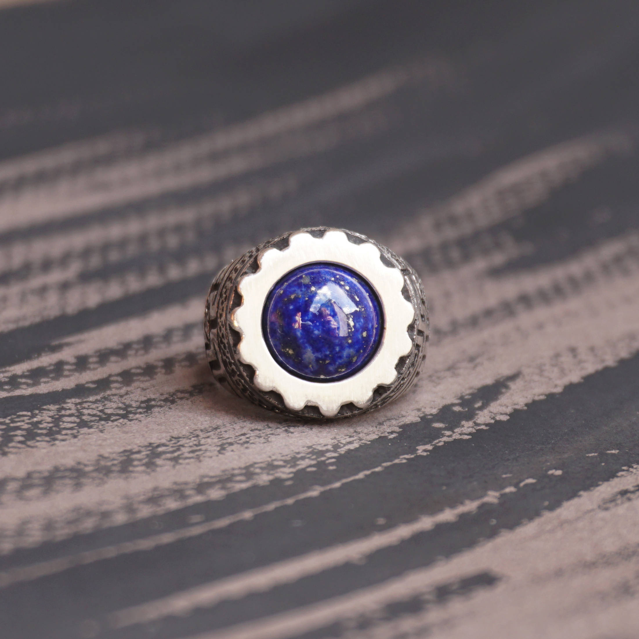 Lapis Lazuli ring, Mens signet rings, Sterling silver ring, Mens silver ring, Gemstone ring, Signet ring, Unique mens ring SKYWAY