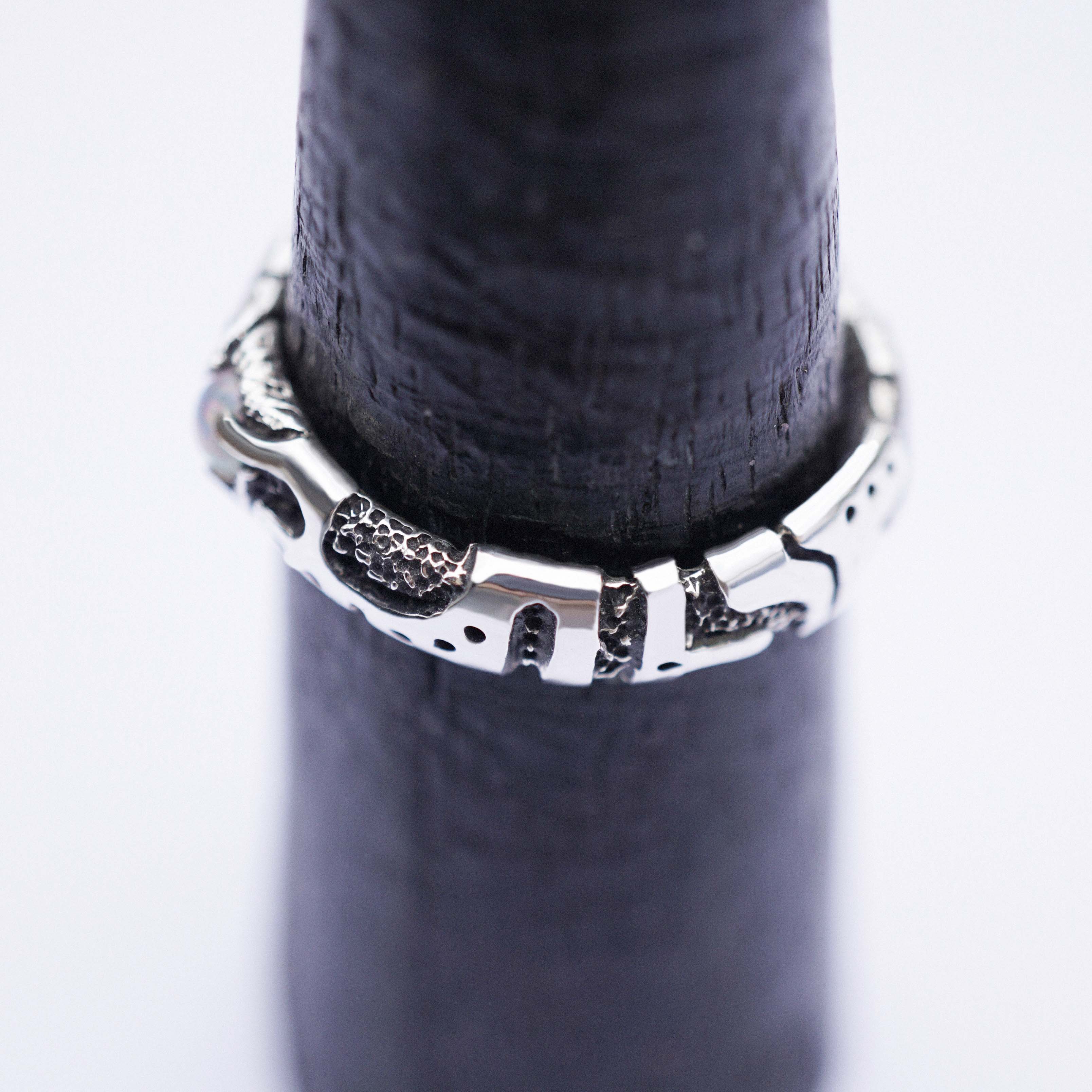 two solid sterling silver mens ring set , unique mens ring, cyberpunk jewelry, mens opal rig, handmade jewelry by moonique 