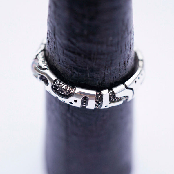 two solid sterling silver mens ring set , unique mens ring, cyberpunk jewelry, mens opal rig, handmade jewelry by moonique 